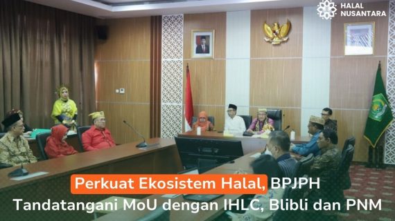 Perkuat Ekosistem Halal, BPJPH Tandatangani MoU dengan IHLC, Blibli dan PNM